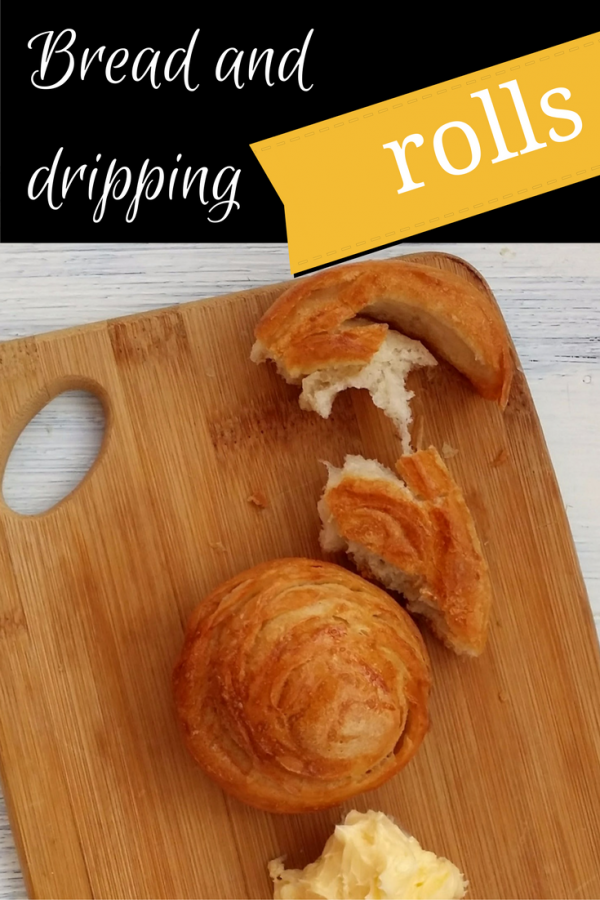 bread and dripping baked white dinner rolls