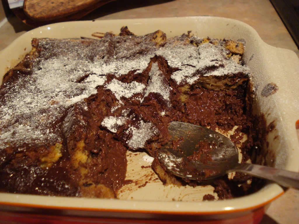 black forest bread pudding