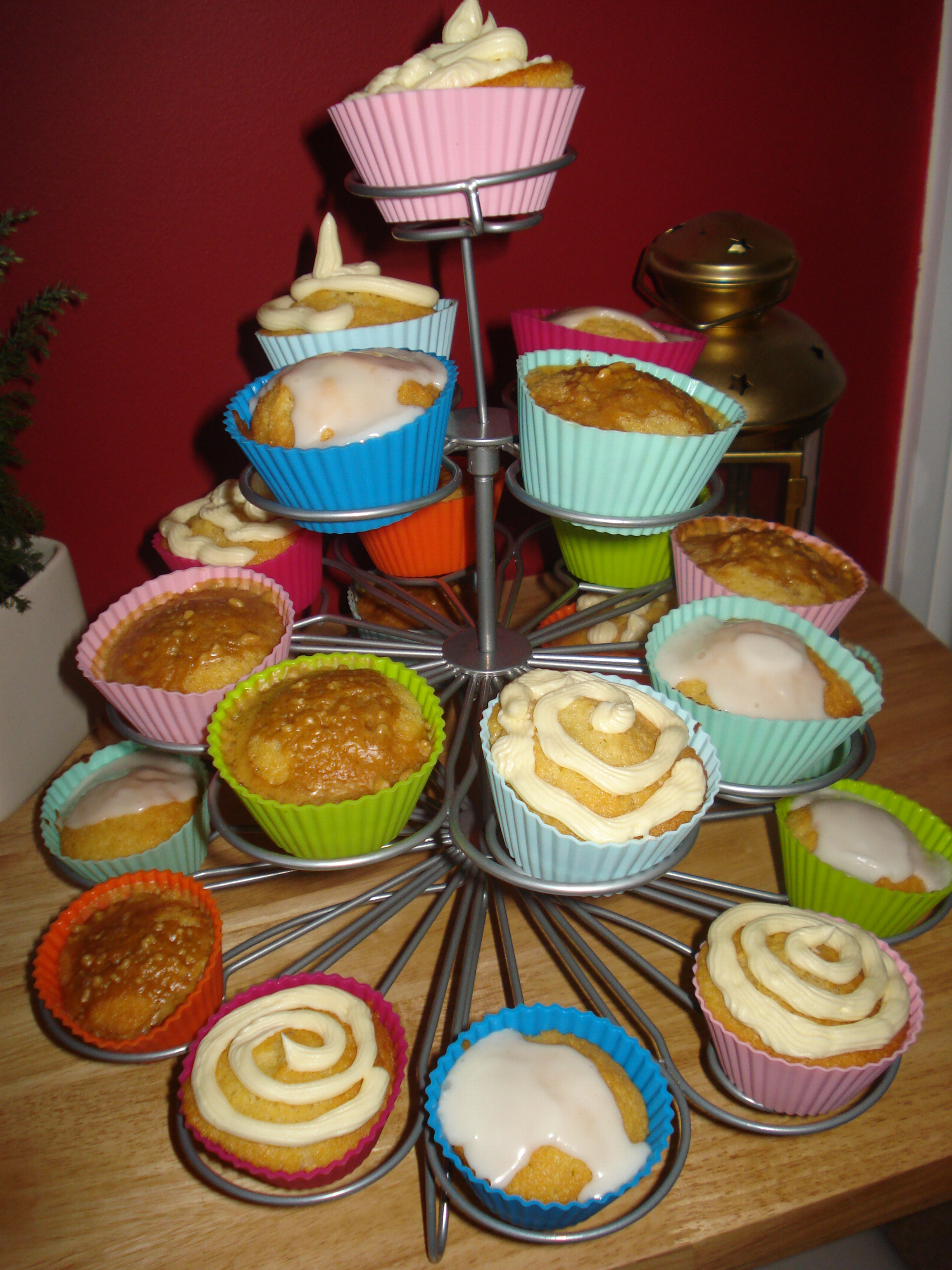 an array of cupcakes