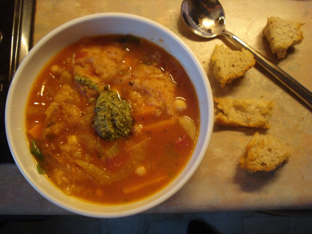 chickpea and bread soup