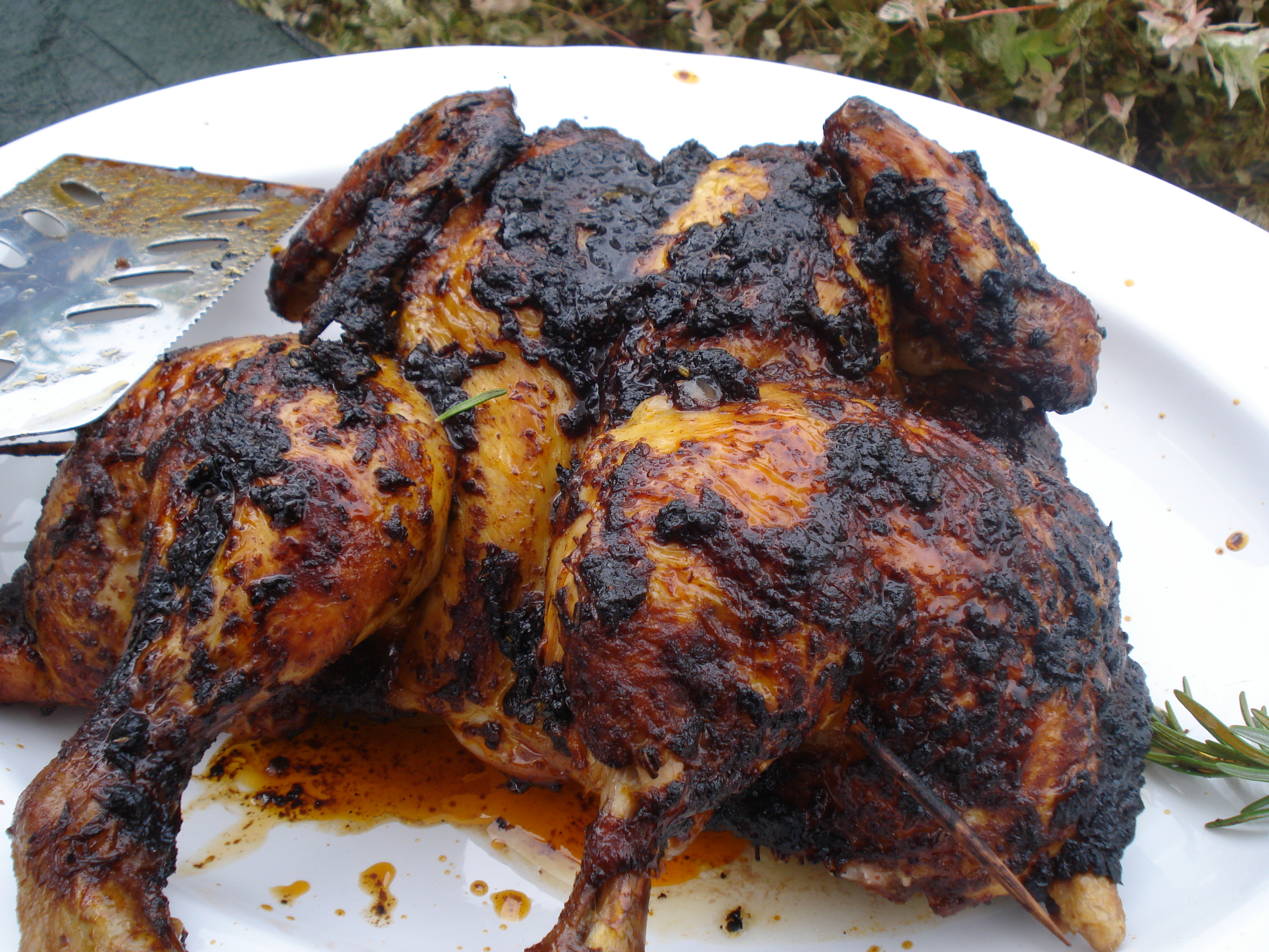 whole barbecue chicken