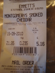 emmett's of peasenhall, montgomery's smoked cheddar