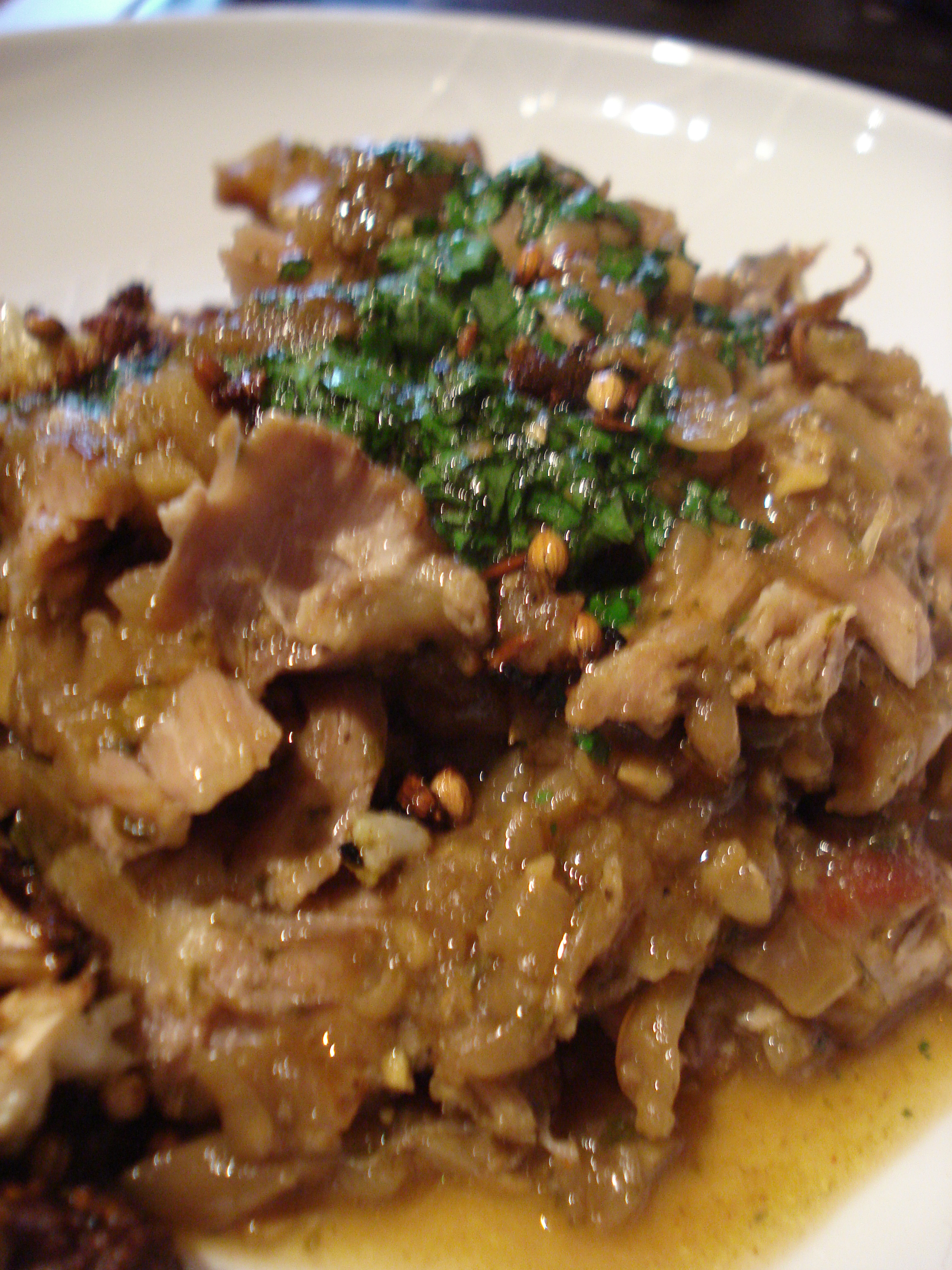 curried lamb breast with onions