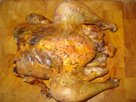 roast chicken fresh from the oven