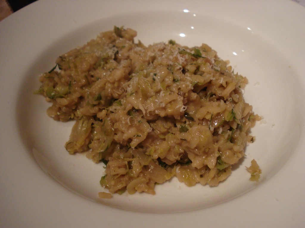 sproutotto, sprout risotto