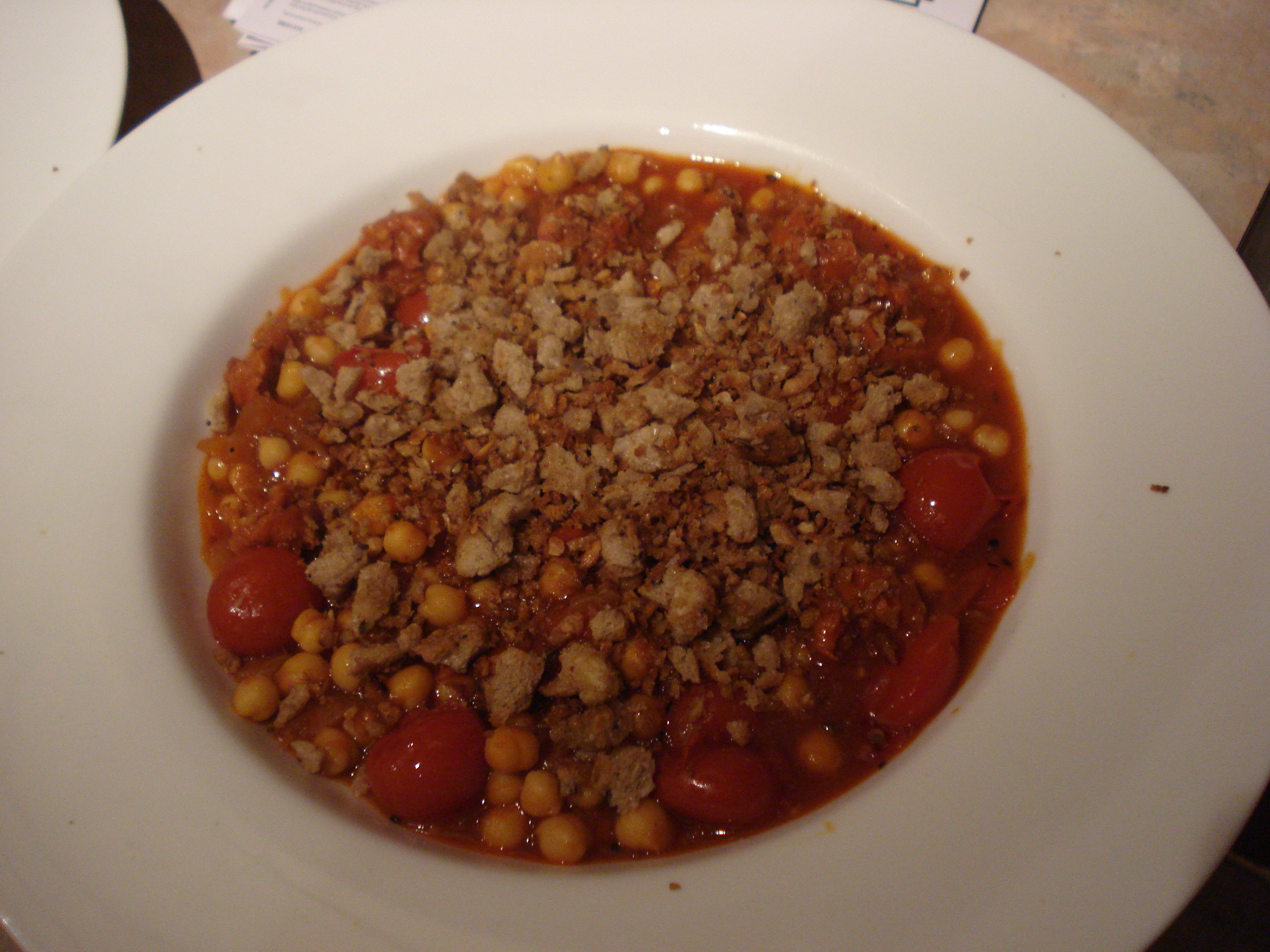 spiced chorizo and chickpea stew