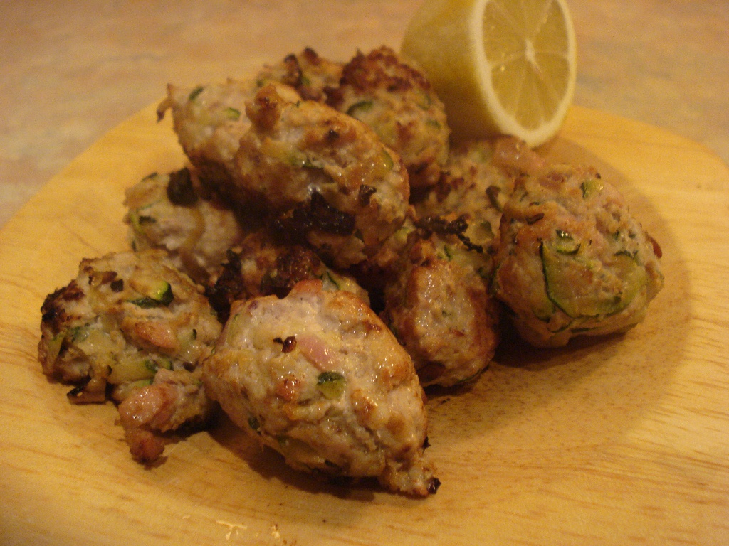 turkey and courgette meatballs