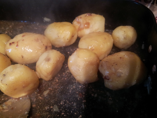 gravy glazed potatoes