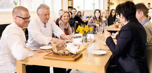 heston blumenthal, brian turner, sue perkins waitrose easter lunch