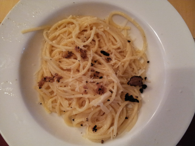 spaghetti with truffles