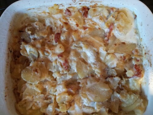 garlic and bacon potato gratin - BigSpud