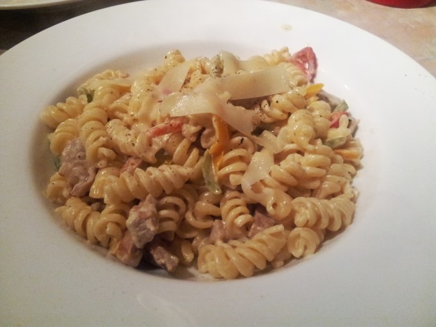 pork pepper primavera pasta