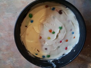 m&m cheesecake