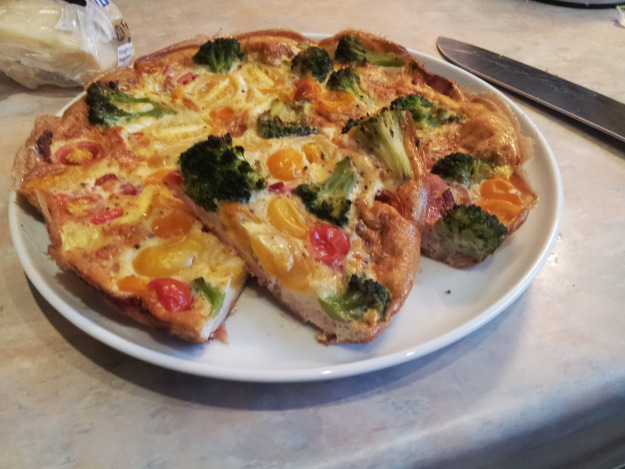 bacon broccoli tomato tortilla