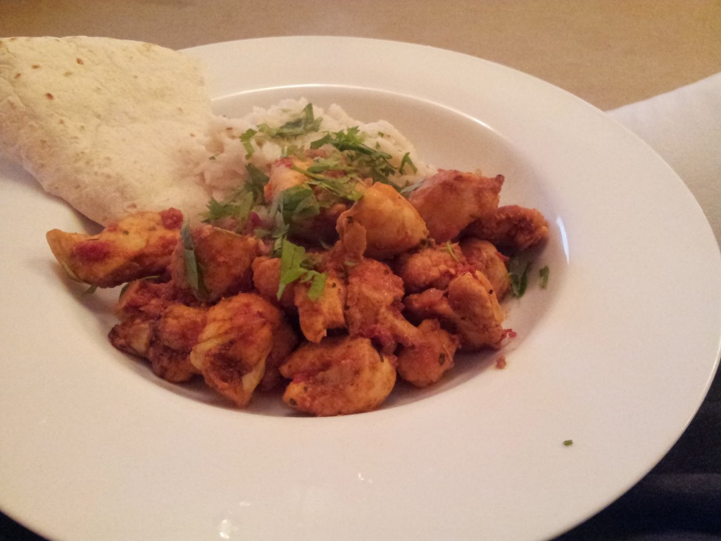 chicken tikka gobi cooked in tefal actifry