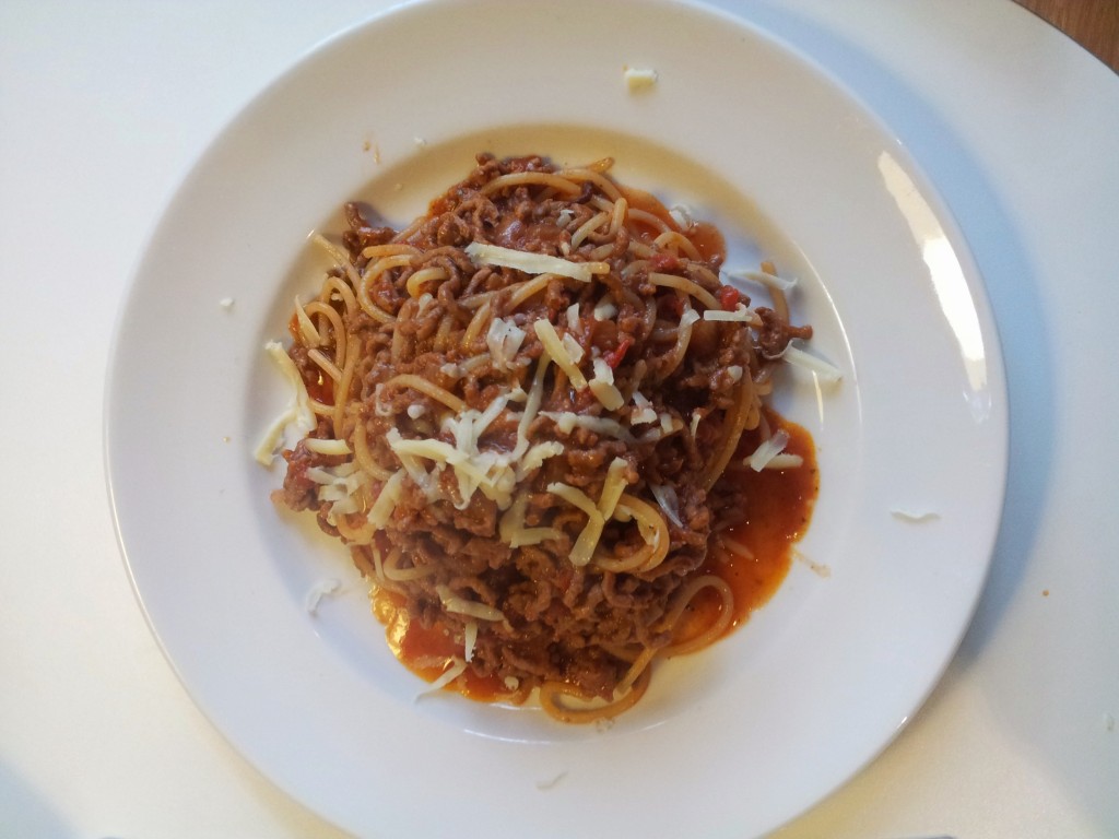 spaghetti bolognese elveden forest style