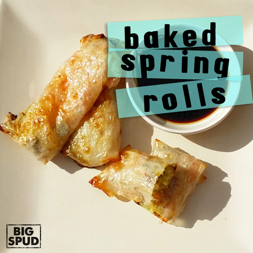 baked spring rolls