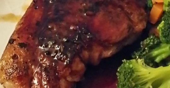barnsley chop with redcurrant sauce