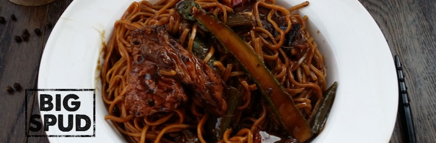 black pepper bavette beef steak stir fry