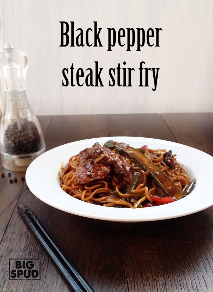 black pepper steak stir fry