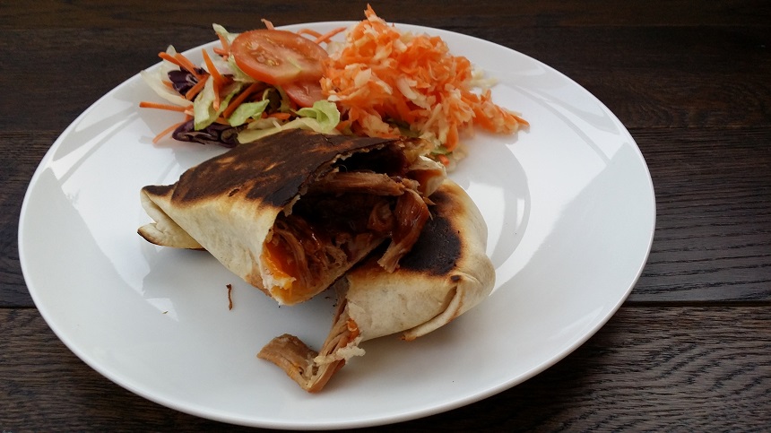 bbq pulled pork burrito