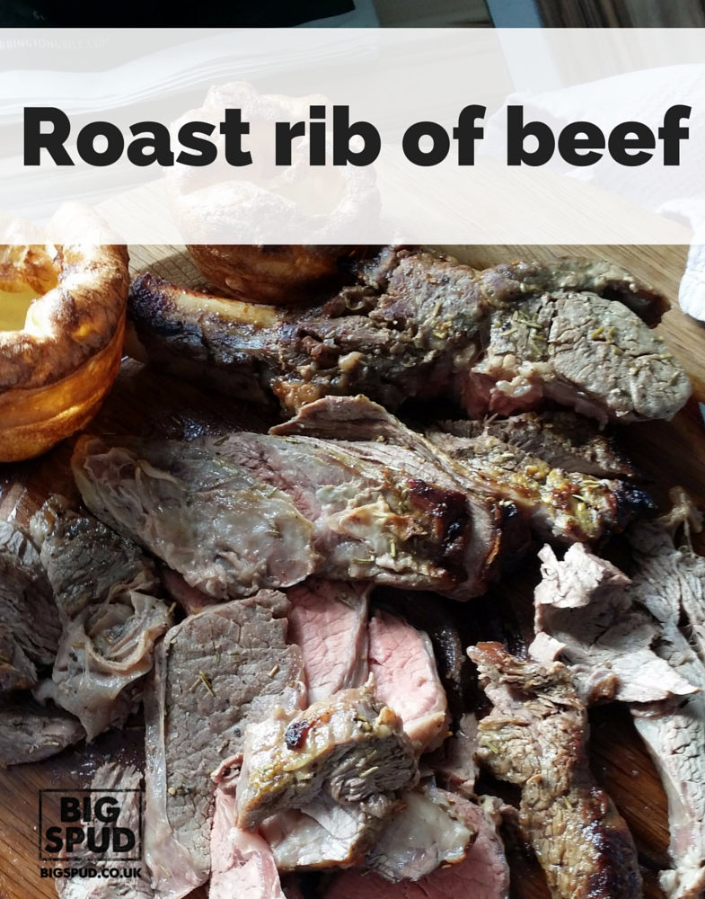 roast rib of beef recipe BigSpud