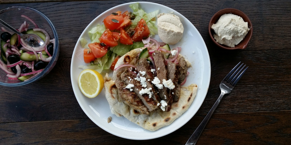 grilled lamb flatbreads