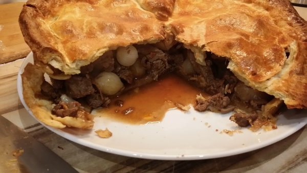 steak and pickled onion pie - BigSpud