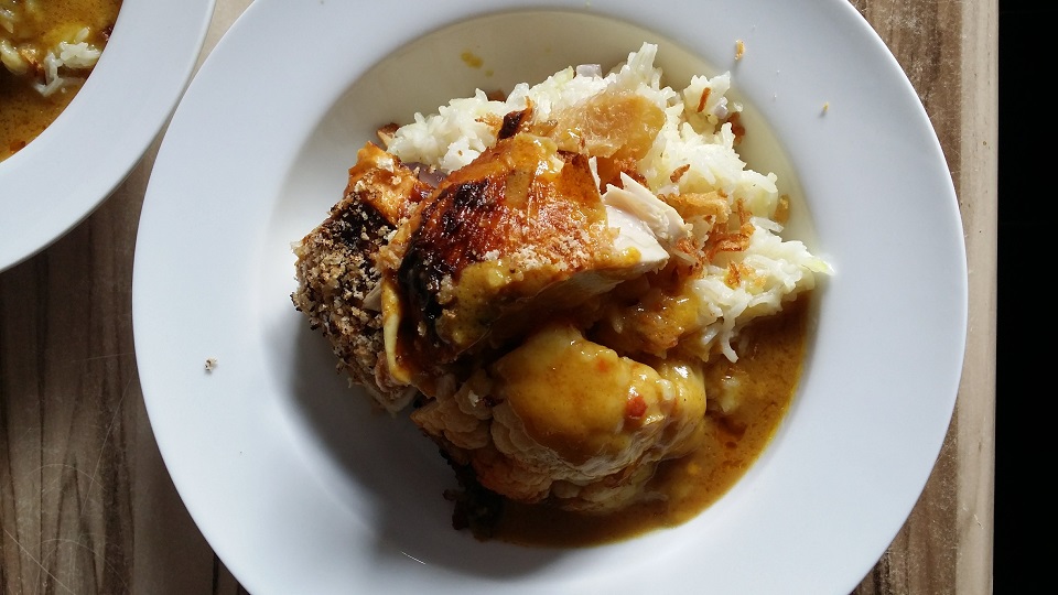 whole roast chicken katsu curry
