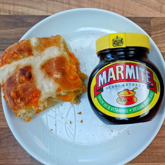 marmite hot cross buns