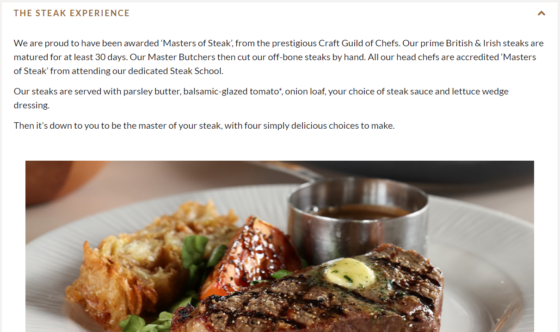 miller and carter menu