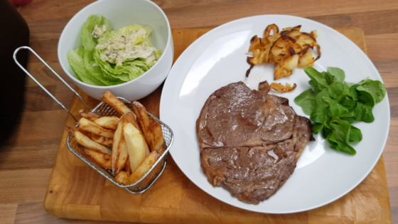 ribeye miller and carter style steak experience as cooked in an airfyer